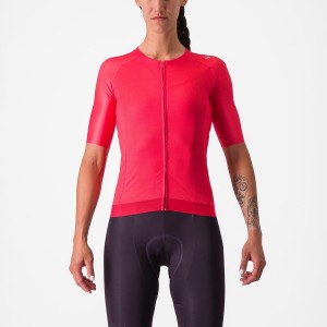 Castelli AERO PRO 7.0 W Women Jersey Red | 2830VLQXZ