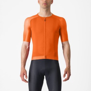 Castelli AERO RACE 7.0 Men Jersey Orange | 4169DSQCZ