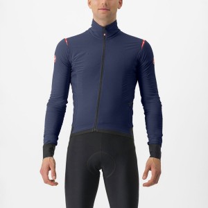 Castelli ALPHA FLIGHT ROS Men Jackets Blue / Red | 2396GPHFV