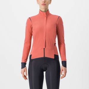 Castelli ALPHA FLIGHT ROS W Women Jackets Red / Black / Black | 4678FWUSH