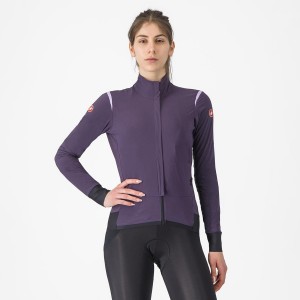 Castelli ALPHA FLIGHT ROS W Women Jackets Purple | 2136BXFKD