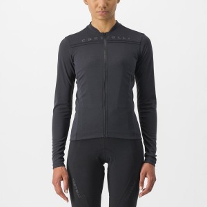 Castelli ANIMA 4 LONG SLEEVE Women Jersey Black | 1096SYUGE