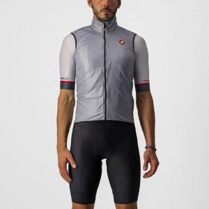 Castelli ARIA Men Vest Silver Grey | 9740BTNFV