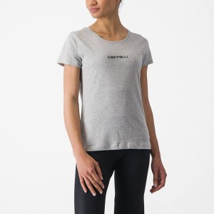 Castelli CASTELLI CLASSICO W TEE Women Casual Light Grey | 2387UFICY