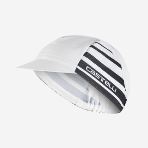 Castelli CLASSICO Men Cap White / Black | 9465XAFDC