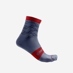 Castelli CLIMBER'S 3.0 12 CM Women Socks Blue | 7654UKSDM