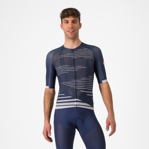 Castelli CLIMBER'S 4.0 Men Jersey Blue / Silver Grey | 1048NEZLR