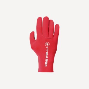 Castelli DILUVIO C Men Gloves Red | 8294BWOYM