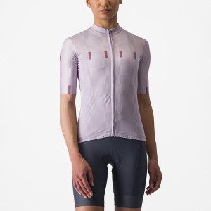 Castelli DIMENSIONE Women Jersey Purple White / Deep Purple | 1538IAXHT