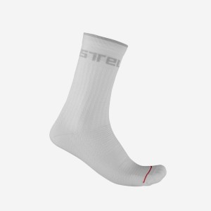 Castelli DISTANZA 20 Men Socks White | 1470MWVIA