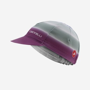 Castelli DOLCE Women Cap Purple White | 3617WPOXZ