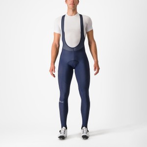 Castelli ENTRATA Men Bib Tights Blue | 4352EFWSJ