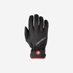 Castelli ENTRATA THERMAL Men Gloves Black | 4238CBFQH