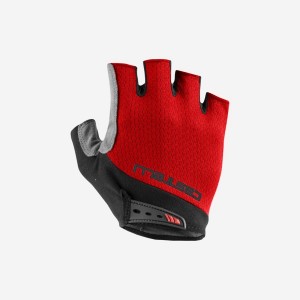 Castelli ENTRATA V Men Gloves Red | 9276IKNDF