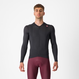 Castelli ESPRESSO LS Men Jersey Black / Dark Grey | 4680BSZIA