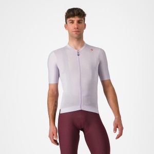 Castelli ESPRESSO Men Jersey Purple White / Dark Grey | 6735VMFCK