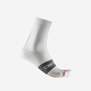 Castelli ESPRESSO W 12 Women Socks White | 4867RIPXL