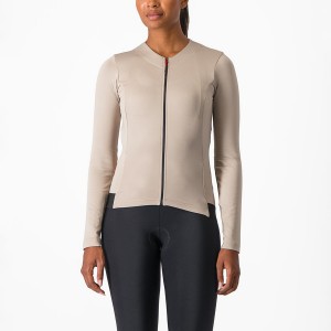 Castelli FLY LS W Women Jersey Grey | 1809GBQOZ