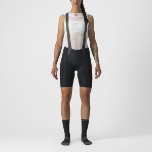 Castelli FREE AERO RC W Women Bib Shorts Black | 3890NDWKH