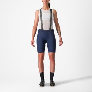 Castelli FREE AERO RC W Women Bib Shorts Blue | 0416KFLGY