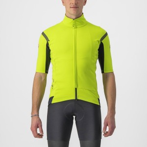 Castelli GABBA RoS 2 Men Jackets Light Green / Dark Grey | 6254JYUIM