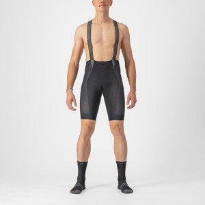 Castelli INSIDER 2 Men Bib Shorts Black | 9608EGTSJ