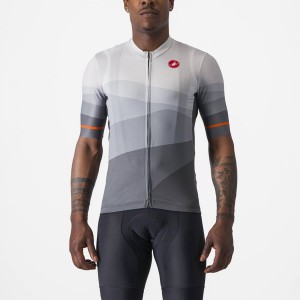 Castelli ORIZZONTE Men Jersey Dark Grey / Silver Grey | 7053WYADE