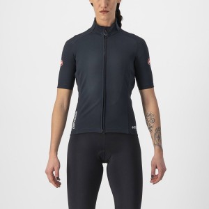 Castelli PERFETTO RoS 2W WIND Women Jackets Black | 8249MECUP