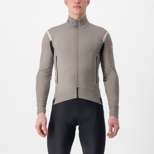 Castelli PERFETTO RoS 2 Men Jackets Grey / Khaki Grey | 0746HJDGY