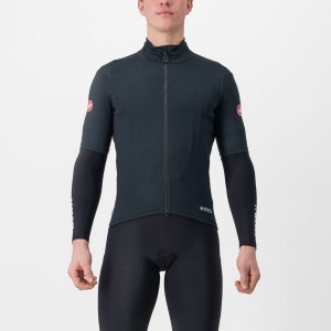 Castelli PERFETTO RoS 2 WIND Men Jackets Black | 8354HIDRQ