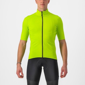 Castelli PERFETTO RoS 2 WIND Men Jackets Light Green | 0162KLGCA