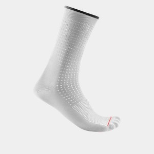 Castelli PREMIO 18 Men Socks White | 5708QFUYB