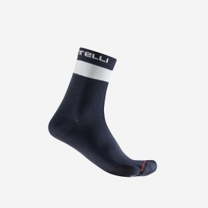 Castelli PROLOGO LITE 15 Men Socks Blue / White | 2184QFEAJ