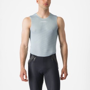 Castelli PRO MESH 2.0 SLEEVELESS Men Base Layer Blue | 1367YCBPT