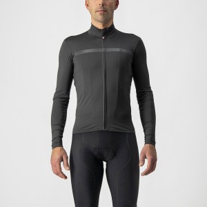 Castelli PRO THERMAL MID LS Men Jersey Dark Grey | 5043EUVGD