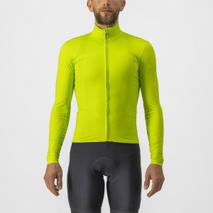 Castelli PRO THERMAL MID LS Men Jersey Light Green | 2318URJQY