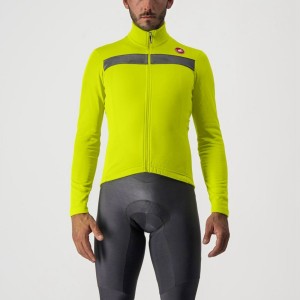 Castelli PURO 3 FZ Men Jersey Light Green / Silver | 2647SNWOG