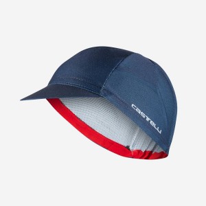 Castelli ROSSO CORSA 2 Men Cap Blue | 6031GKDBV