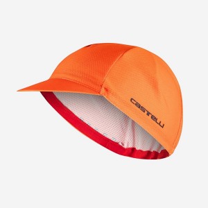 Castelli ROSSO CORSA 2 Men Cap Orange | 9513ZSOTM