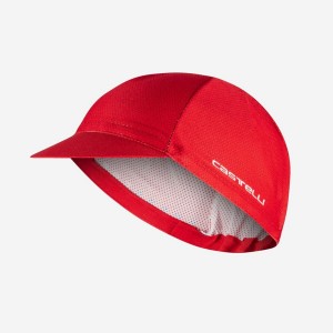 Castelli ROSSO CORSA 2 Men Cap Red | 0613SIQJF