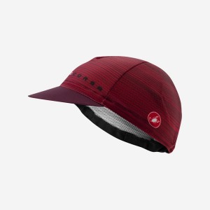 Castelli ROSSO CORSA Men Cap Burgundy | 5231AFKBH