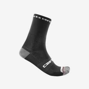 Castelli ROSSO CORSA PRO 15 Men Socks Black | 2395KJSRF