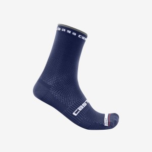 Castelli ROSSO CORSA PRO 15 Men Socks Blue | 1975BLYZO