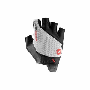 Castelli ROSSO CORSA PRO V Men Gloves White | 9361PWHRG