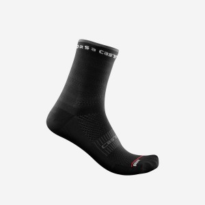 Castelli ROSSO CORSA W 11 Women Socks Black | 4608VLSMW