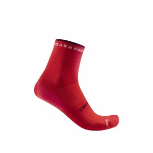 Castelli ROSSO CORSA W 11 Women Socks Red | 2513TMEHD