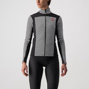 Castelli SFIDA 2 FZ Women Jersey Black / White | 7456IMCEO