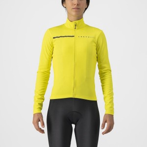 Castelli SINERGIA 2 FZ Women Jersey Yellow / Dark Grey | 1620TDICK