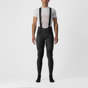 Castelli SORPASSO RoS Men Bib Tights Black / Silver | 5376AGJCX