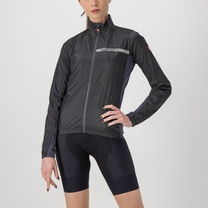 Castelli SQUADRA STRETCH W Women Protection Black / Dark Grey | 0679FAHRX